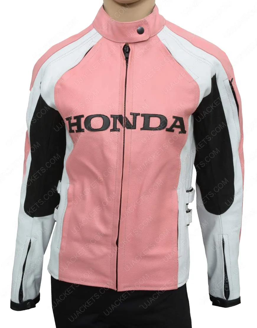 Pink Honda Jacket For Womens - Ujackets