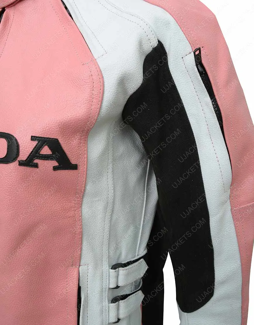 Pink Honda Jacket For Womens - Ujackets