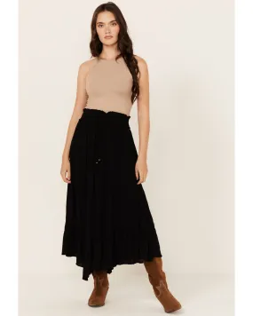 Product Name:  Angie Women's Ruffle Hem Maxi Skirt