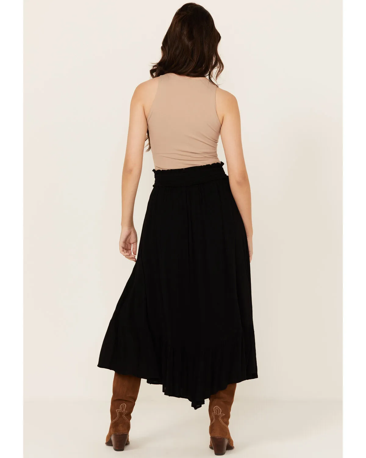 Product Name:  Angie Women's Ruffle Hem Maxi Skirt