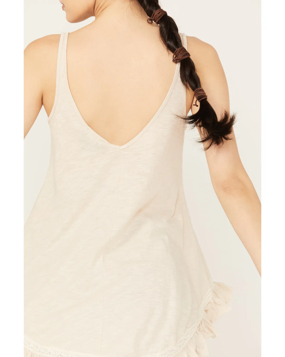 Product Name:  Angie Women's Ruffle Hem Tank Top