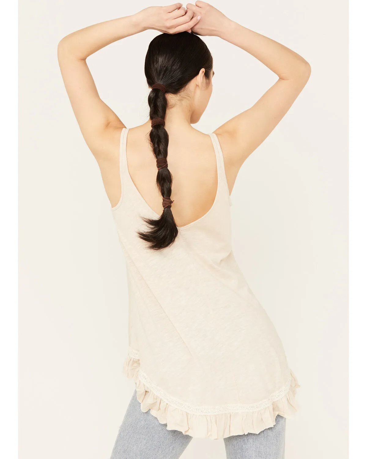 Product Name:  Angie Women's Ruffle Hem Tank Top