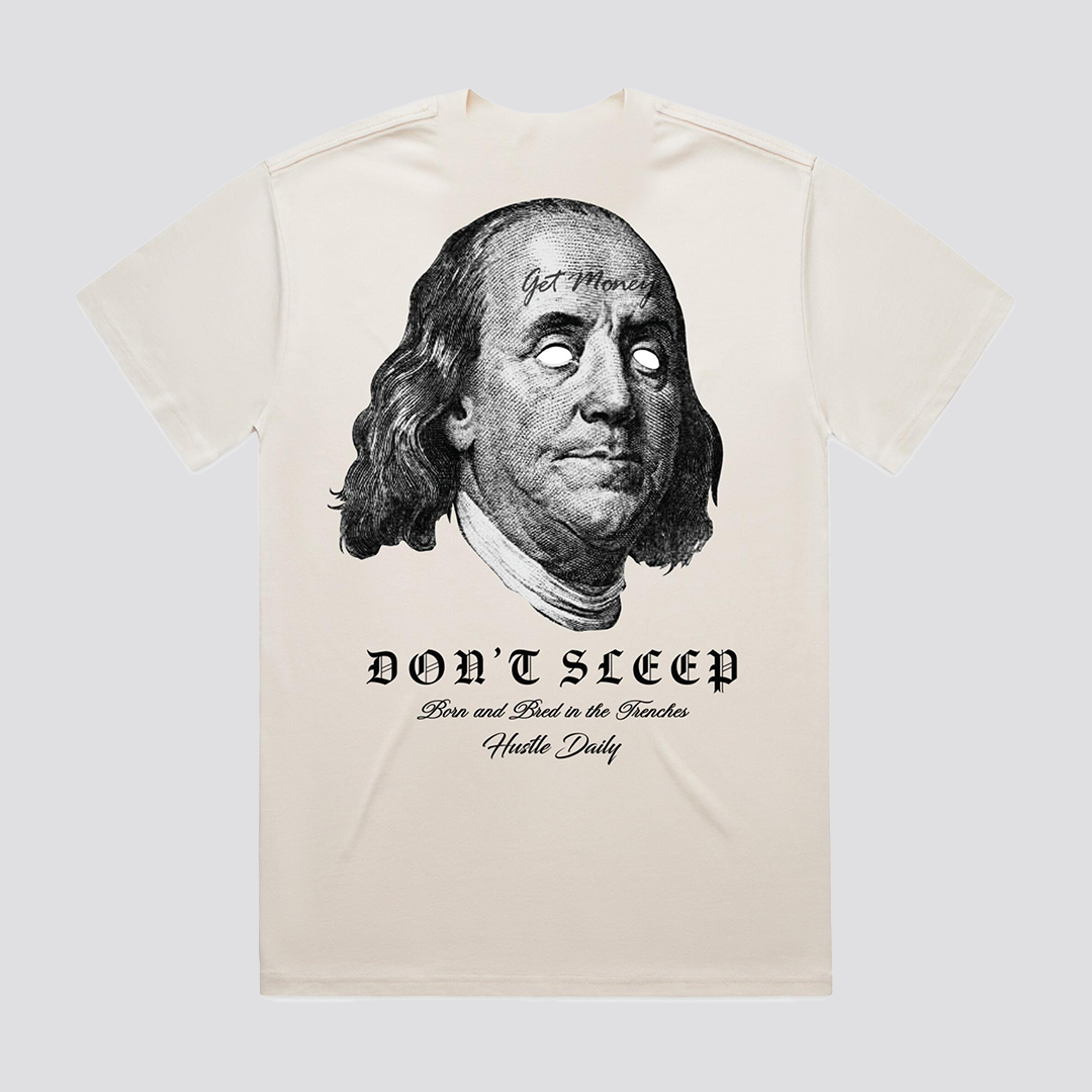 RED LABEL - DON'T SLEEP BEN ECRU TEE