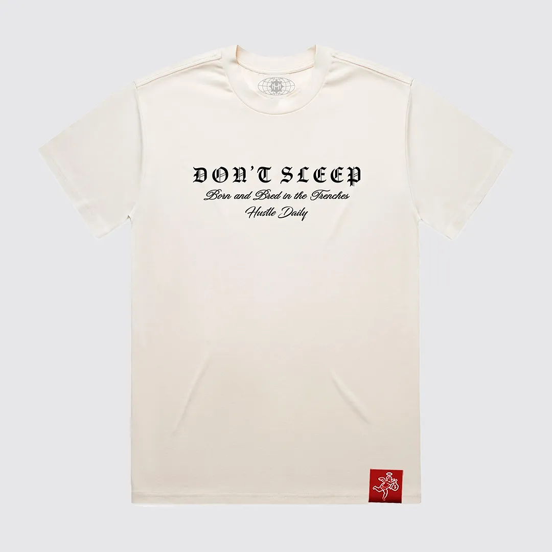 RED LABEL - DON'T SLEEP BEN ECRU TEE