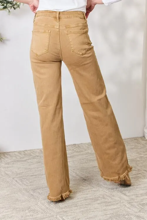 RISEN Jeans in Camel High Waist and Wide Leg