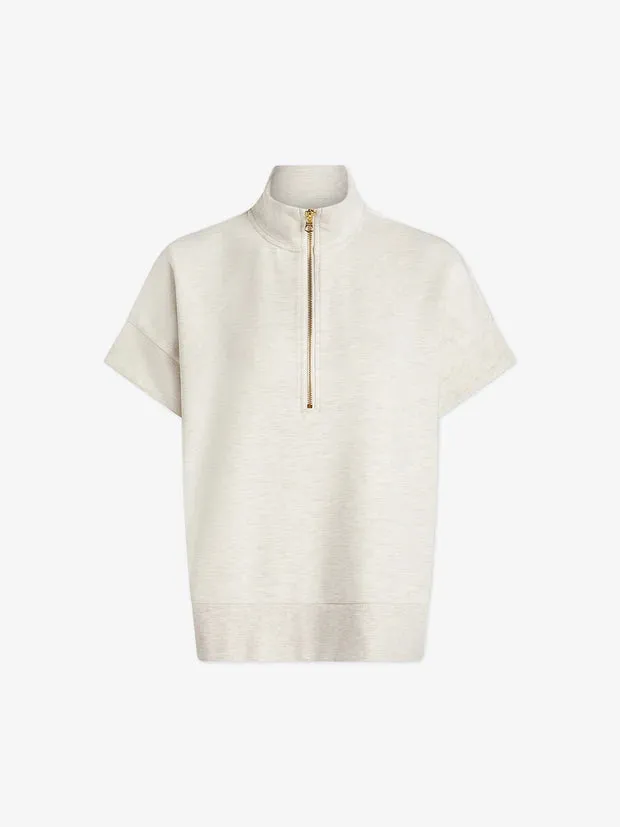 Ritchie Short Sleeve Sweat - Ivory Marl