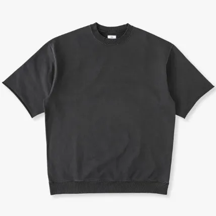 Ron Herman  |Unisex Sweat Street Style Cropped Plain Short Sleeves Logo