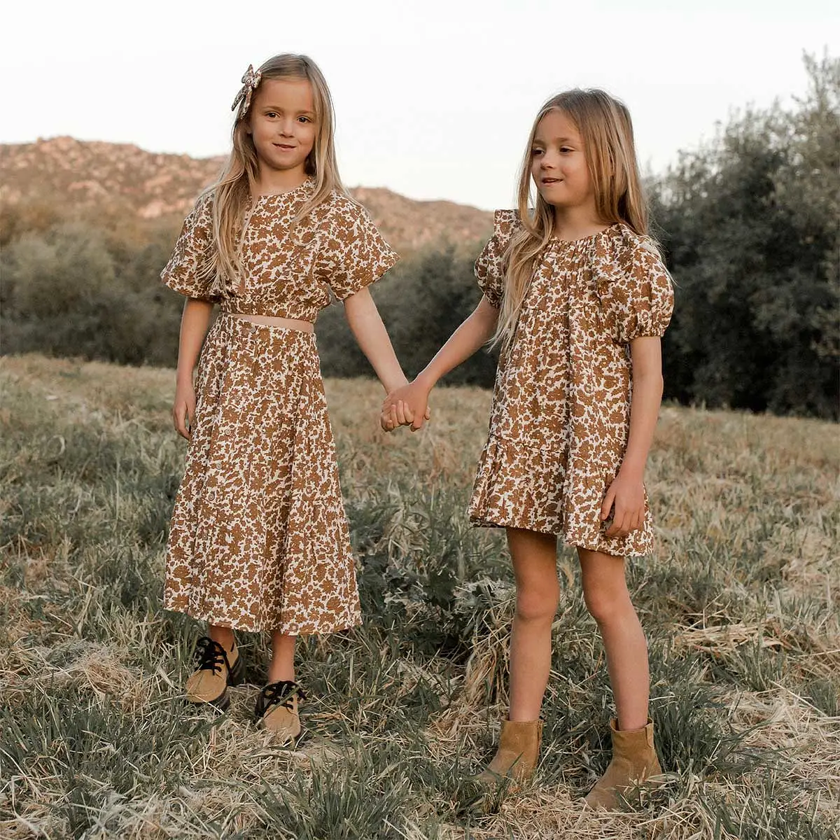 Rylee + Cru Willow Dress - Gold Gardens