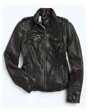 Sara Lance Arrow Season 2 Caity Lotz Leather Jacket - UJackets