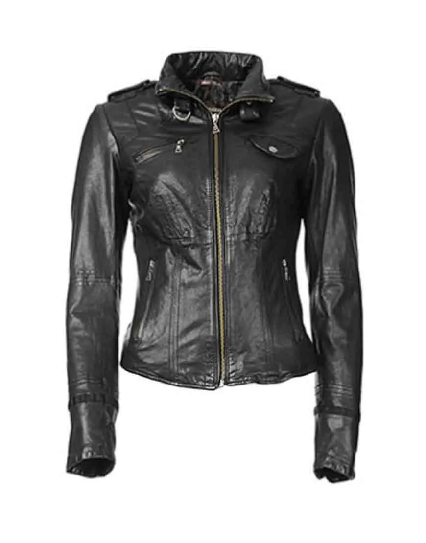 Sara Lance Arrow Season 2 Caity Lotz Leather Jacket - UJackets