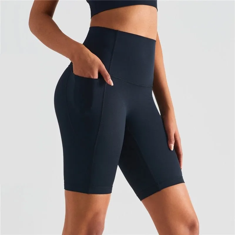 Short de sport / fitness taille haute pour femme Dahnvi – Yoga short