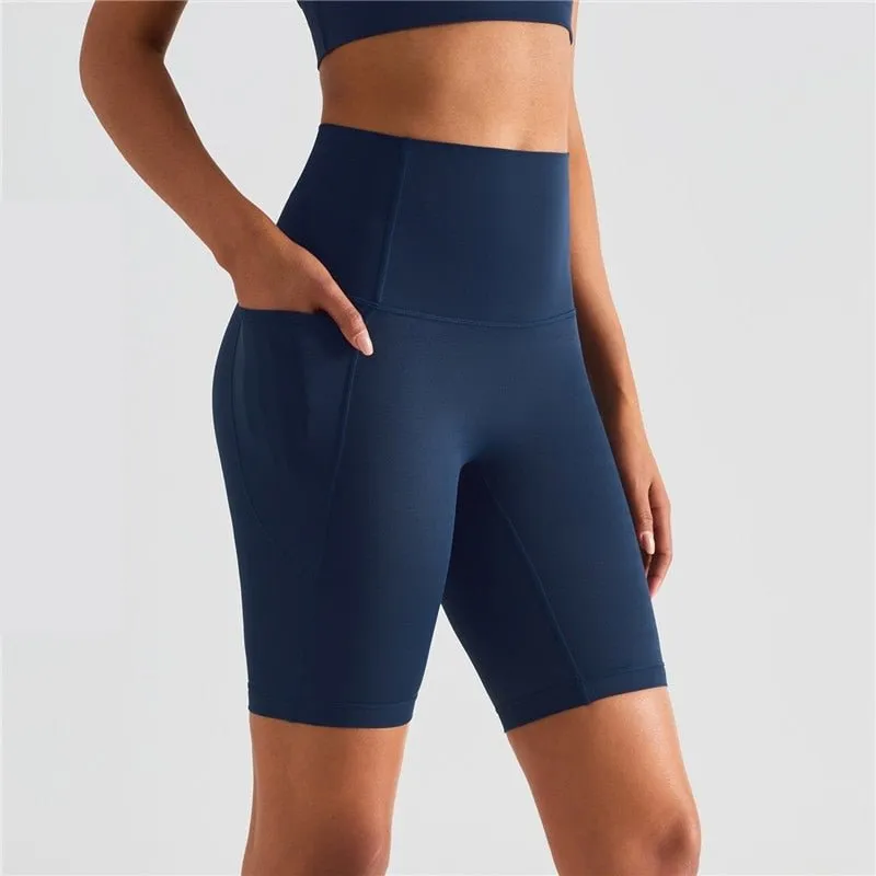 Short de sport / fitness taille haute pour femme Dahnvi – Yoga short