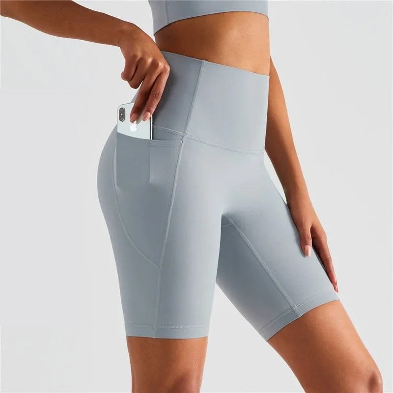 Short de sport / fitness taille haute pour femme Dahnvi – Yoga short