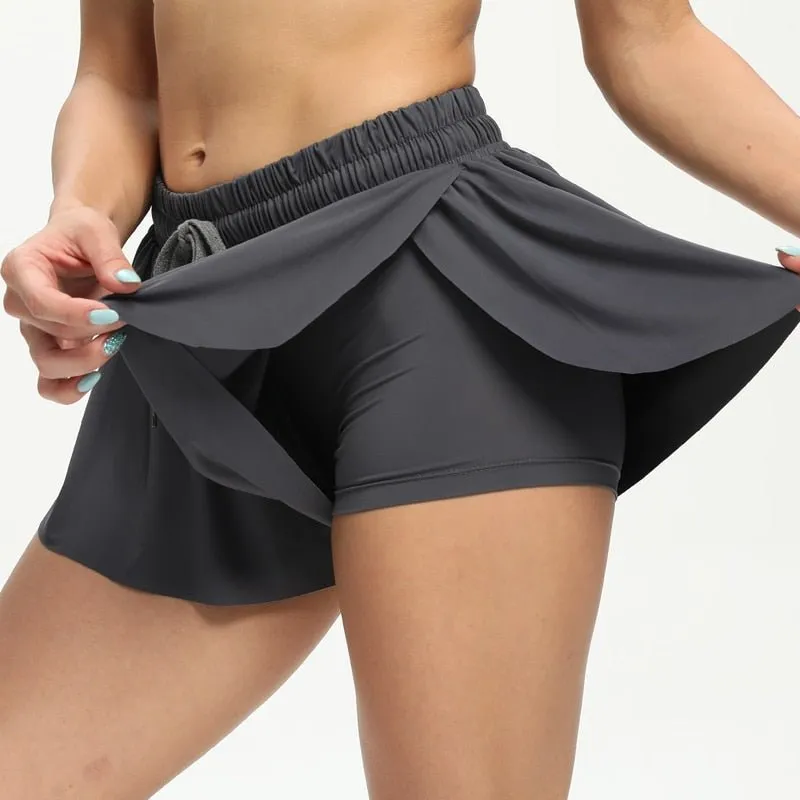 Short de sport pour femme FLCPAY - Luogongzi