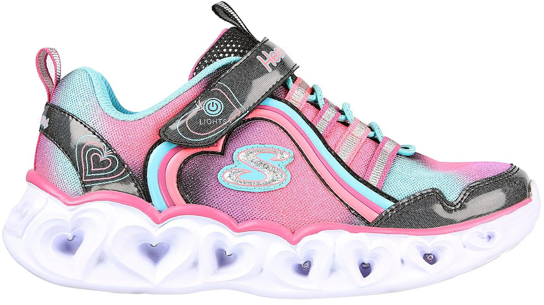 Skechers S Lights: Heart Lights - Rainbow Lux