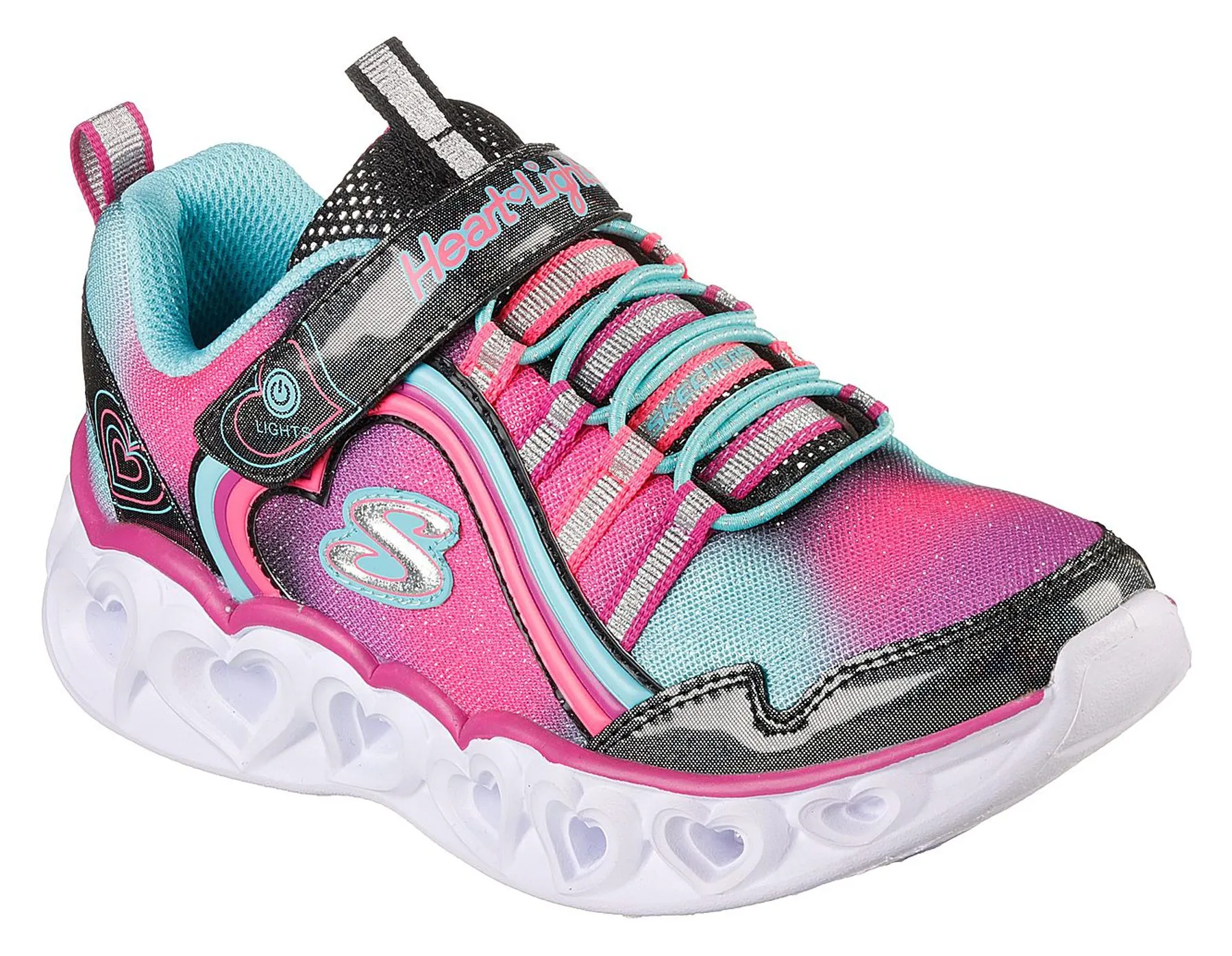 Skechers S Lights: Heart Lights - Rainbow Lux