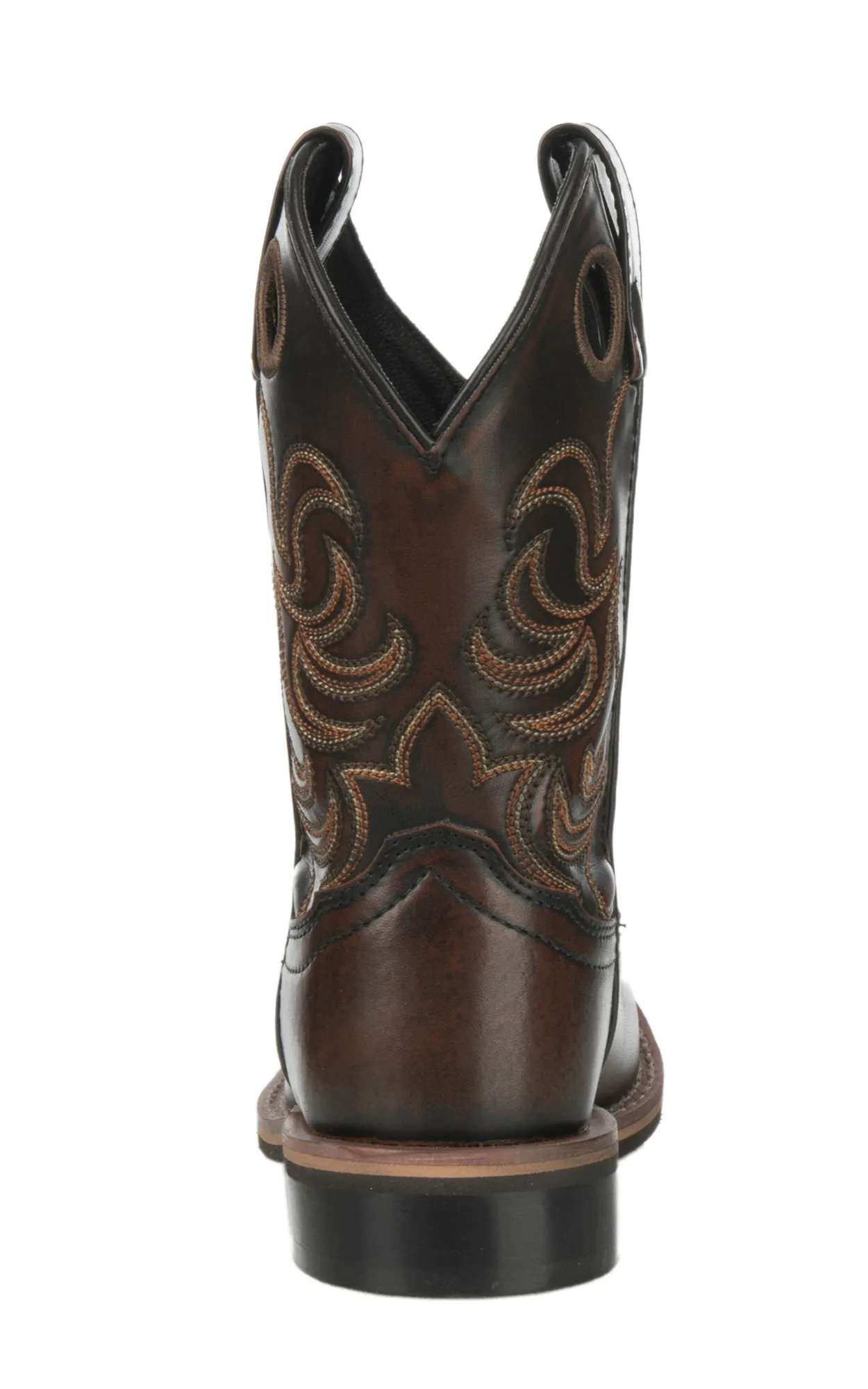 Smoky Mountain Youth Chocolate Wide Square Toe Cowboy Boots