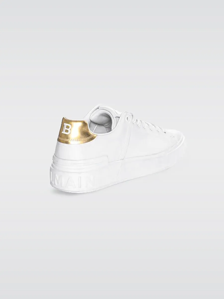 Sneaker B Court Classic - White-Gold