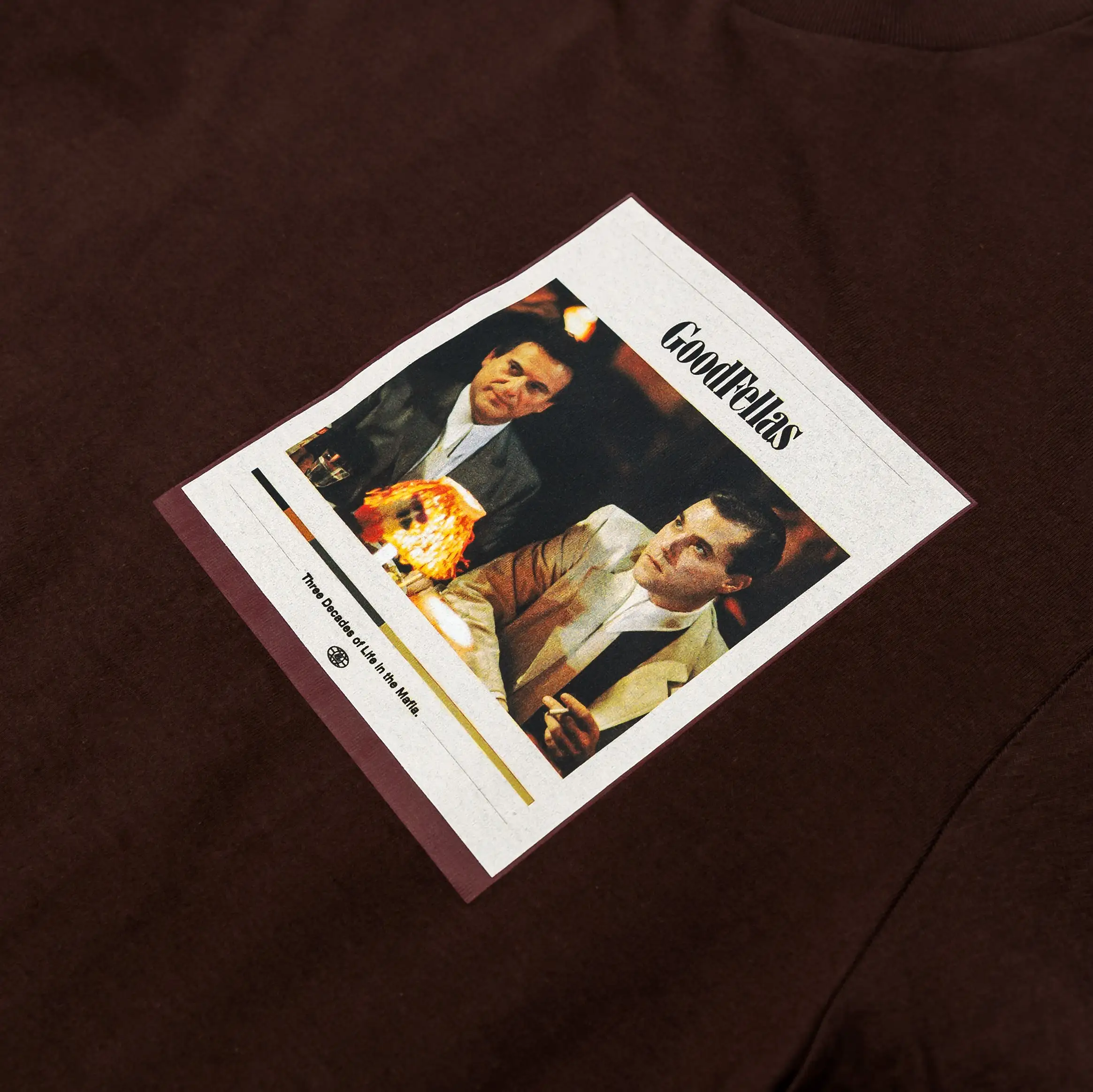 SP x Goodfellas Pocket Mens Short Sleeve Shirt (Brown/White)