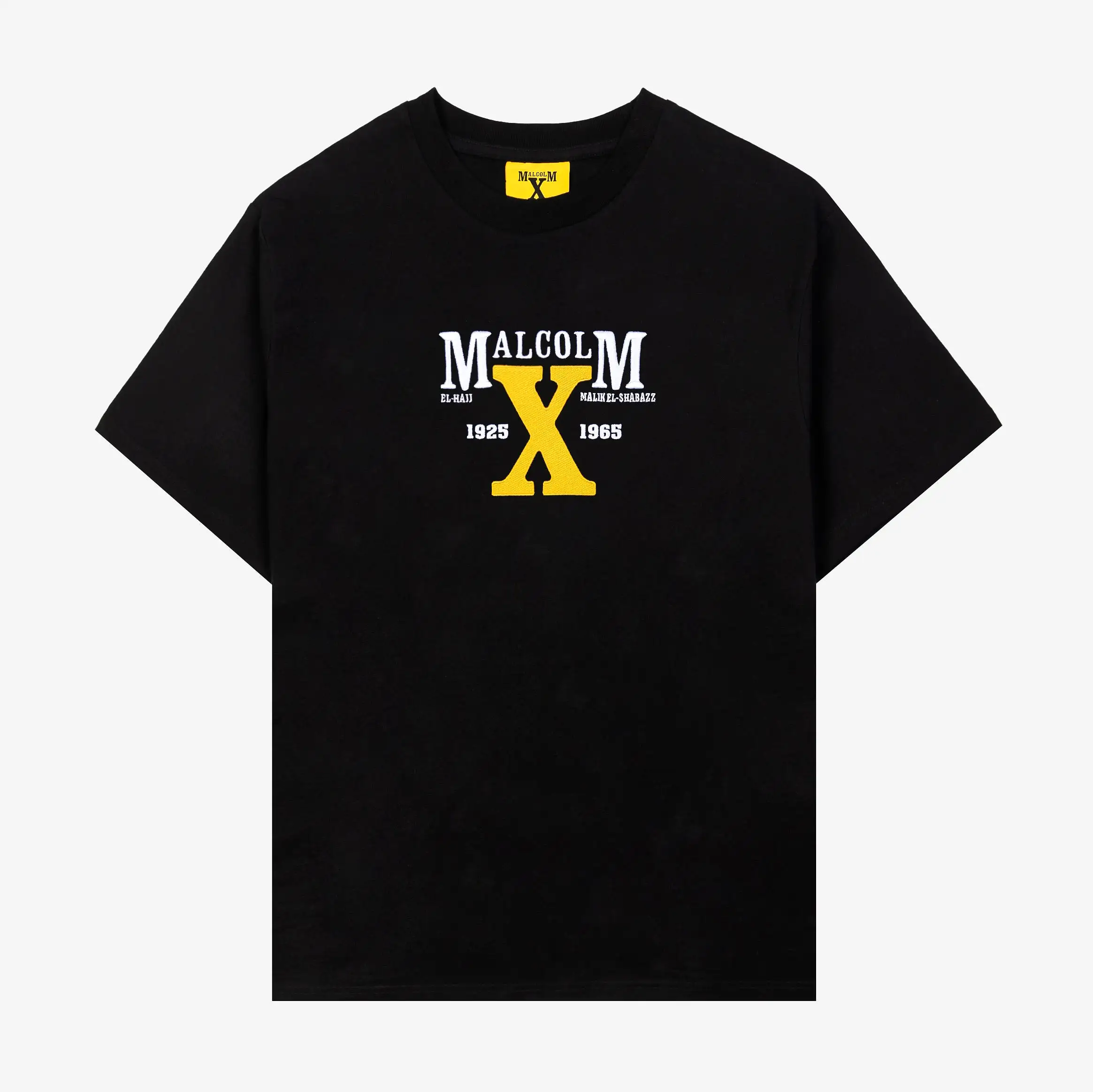 SP x Malcom X Montage Mens Short Sleeve Shirt (Black/Yellow)