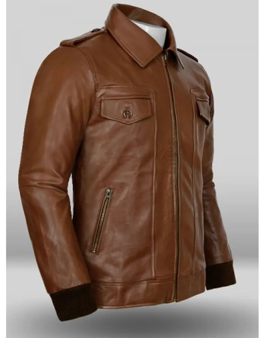 Steve Rogers Captain America Brown Leather Jacket - UJackets