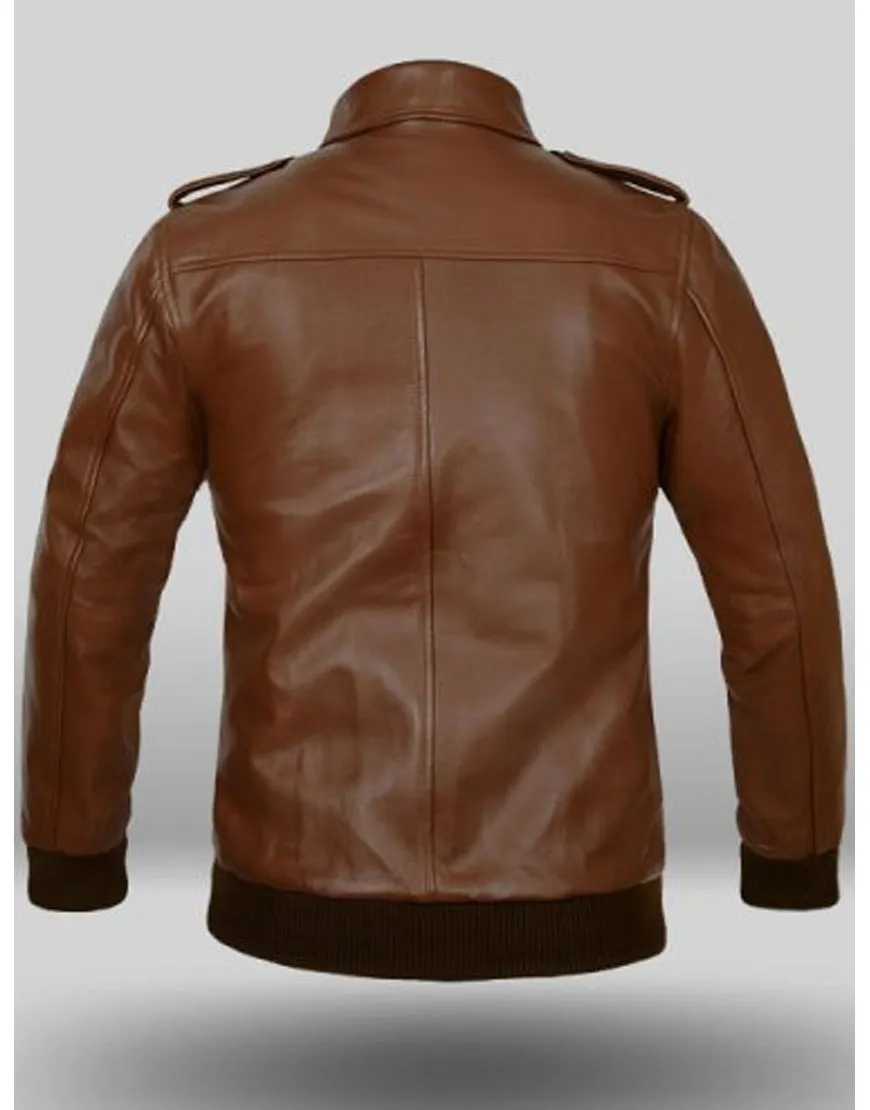 Steve Rogers Captain America Brown Leather Jacket - UJackets