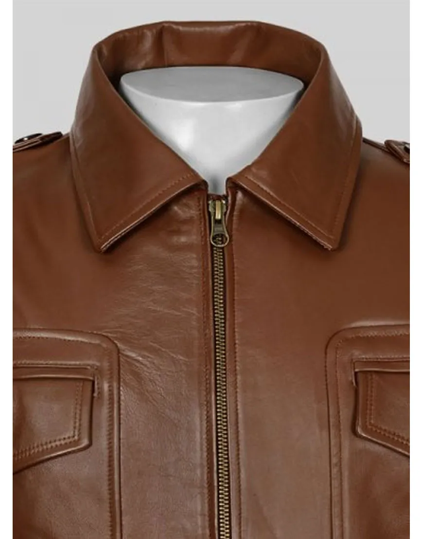 Steve Rogers Captain America Brown Leather Jacket - UJackets