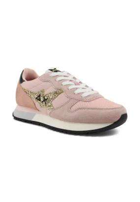 SUN68 Stargirl Glitter Sneaker Donna Rosa Z34211