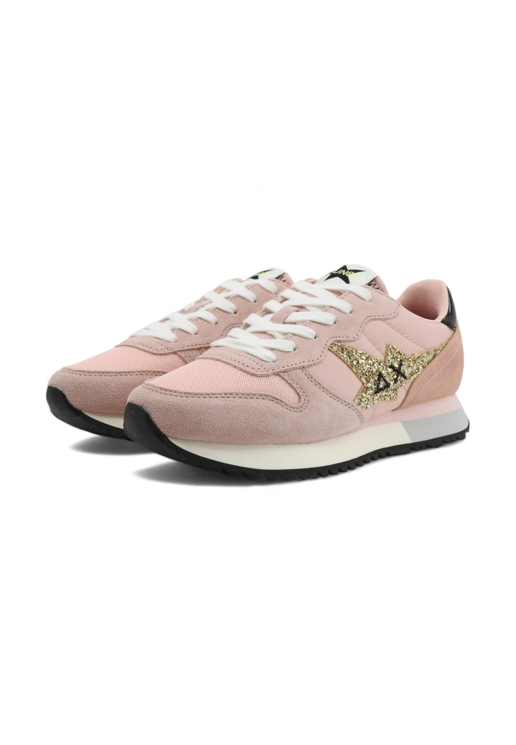 SUN68 Stargirl Glitter Sneaker Donna Rosa Z34211