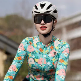 Sweet LS Floral Blue Women Jersey