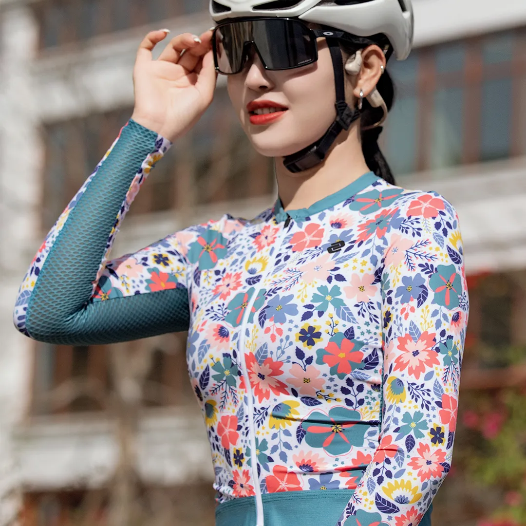 Sweet LS Floral Grey Women Jersey