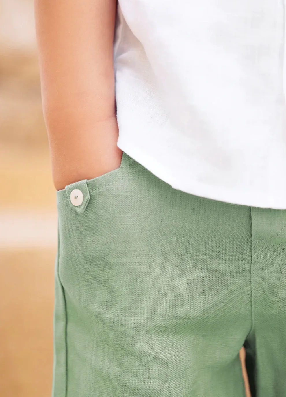 Tartine Boy's Linen Shorts