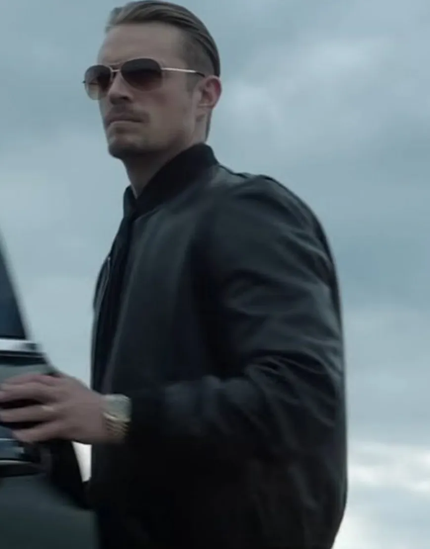 The Informer Joel Kinnaman Jacket | Pete Koslow Black Leather Jacket