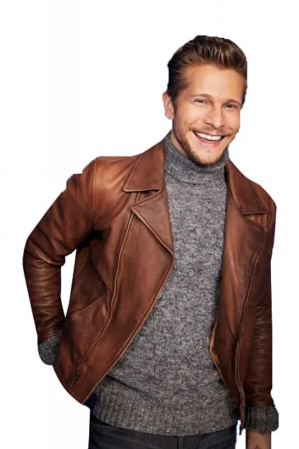 The Resident Matt Czuchry Leather Jacket - Conrad Hawkins Jacket