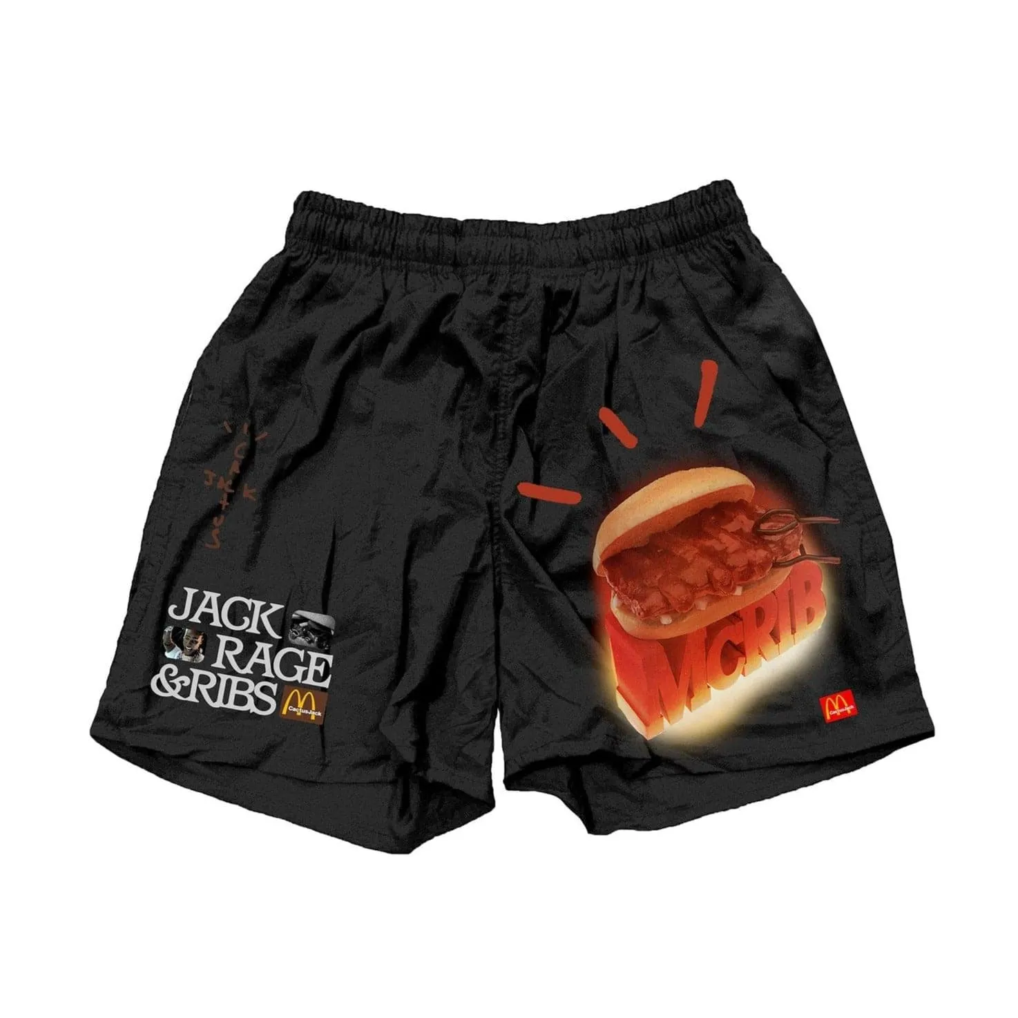 Travis Scott Mcrib Shorts Black