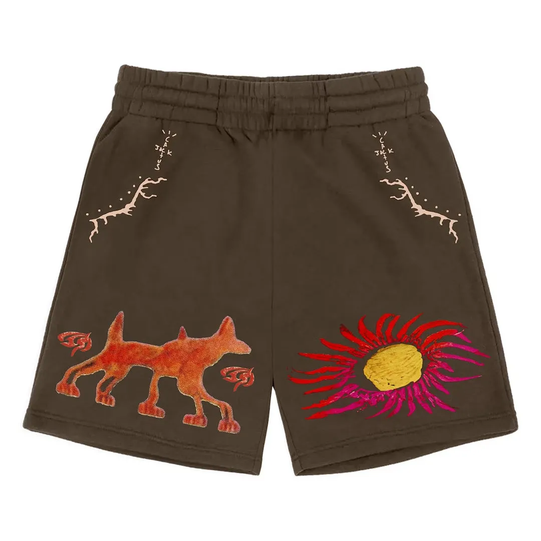 Travis Scott Sun Shorts Brown