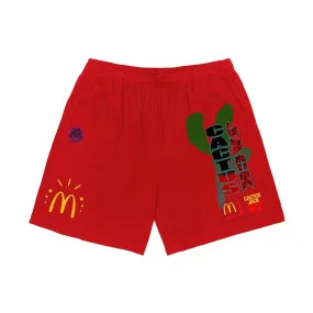 Travis Scott x McDonald's All American '92 Shorts Red