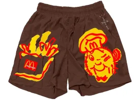 Travis Scott x McDonald's Illustration II Shorts Brown