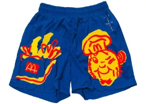 Travis Scott x McDonald's Illustration Shorts Blue