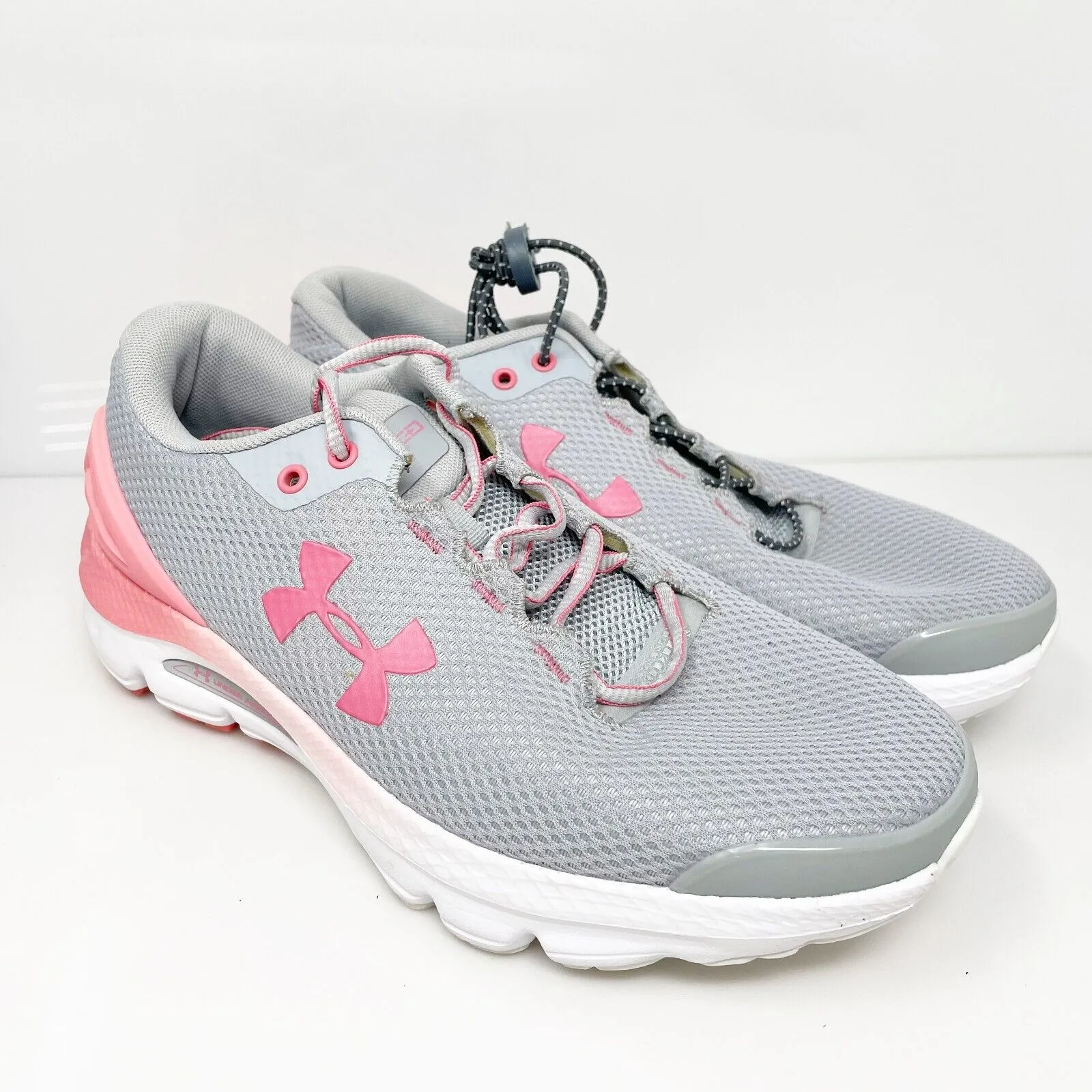 Under Armour Womens Charged Gemini 3023277-104 Gray Running Shoes Sneaker Sz 8.5