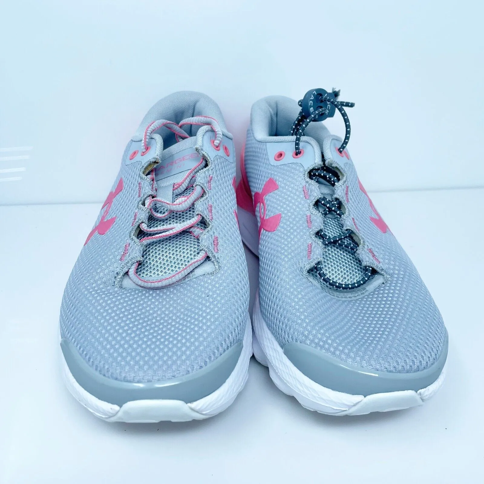 Under Armour Womens Charged Gemini 3023277-104 Gray Running Shoes Sneaker Sz 8.5