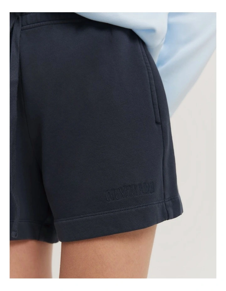 Verified Australian Cotton Heritage Sweat Short in Navy