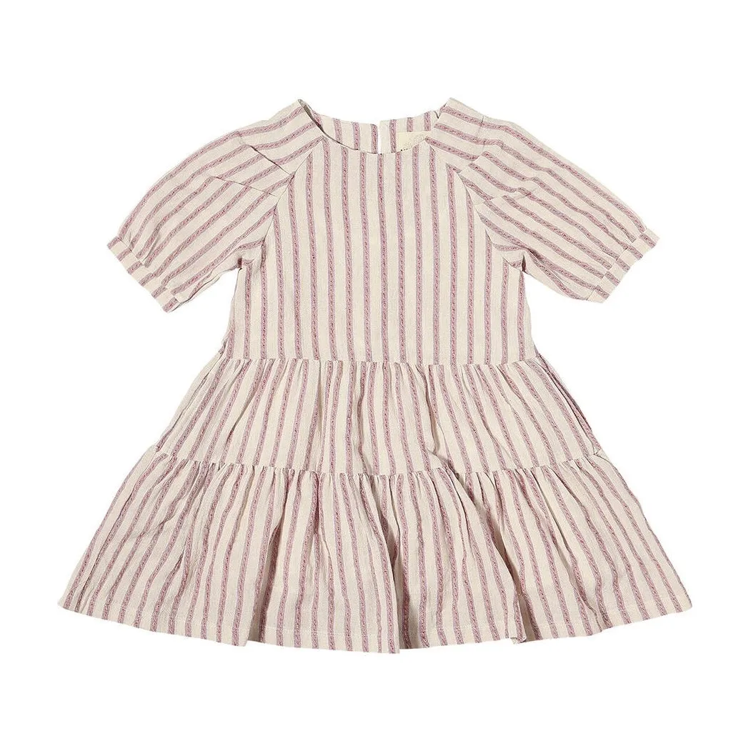 Vignette Willow Dress - Lavender Stripe