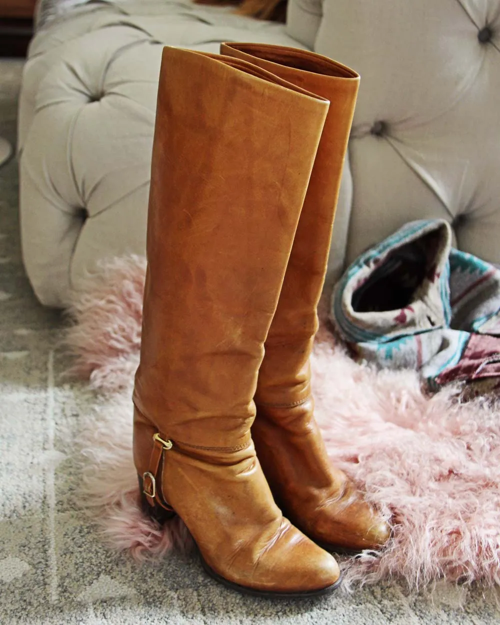 Vintage Soft Caramel Boots