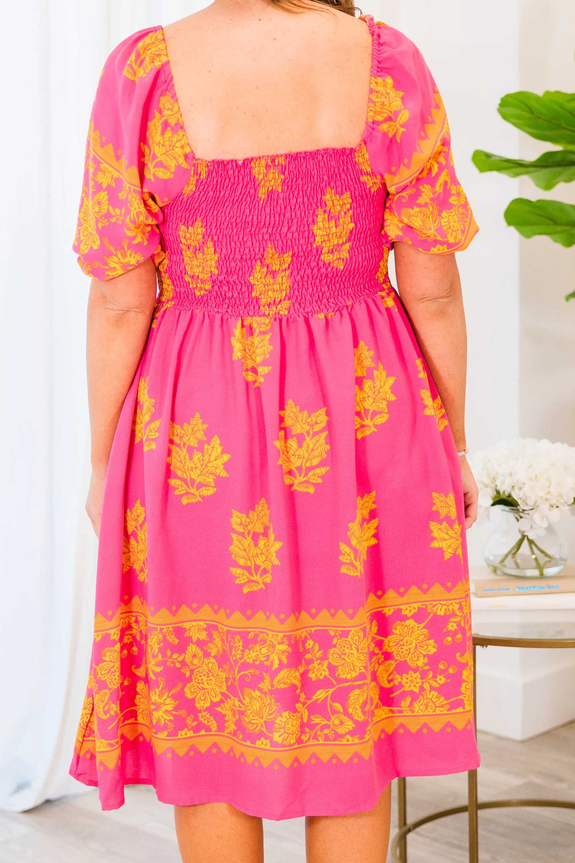 Whimsical Willow Dress, Pink