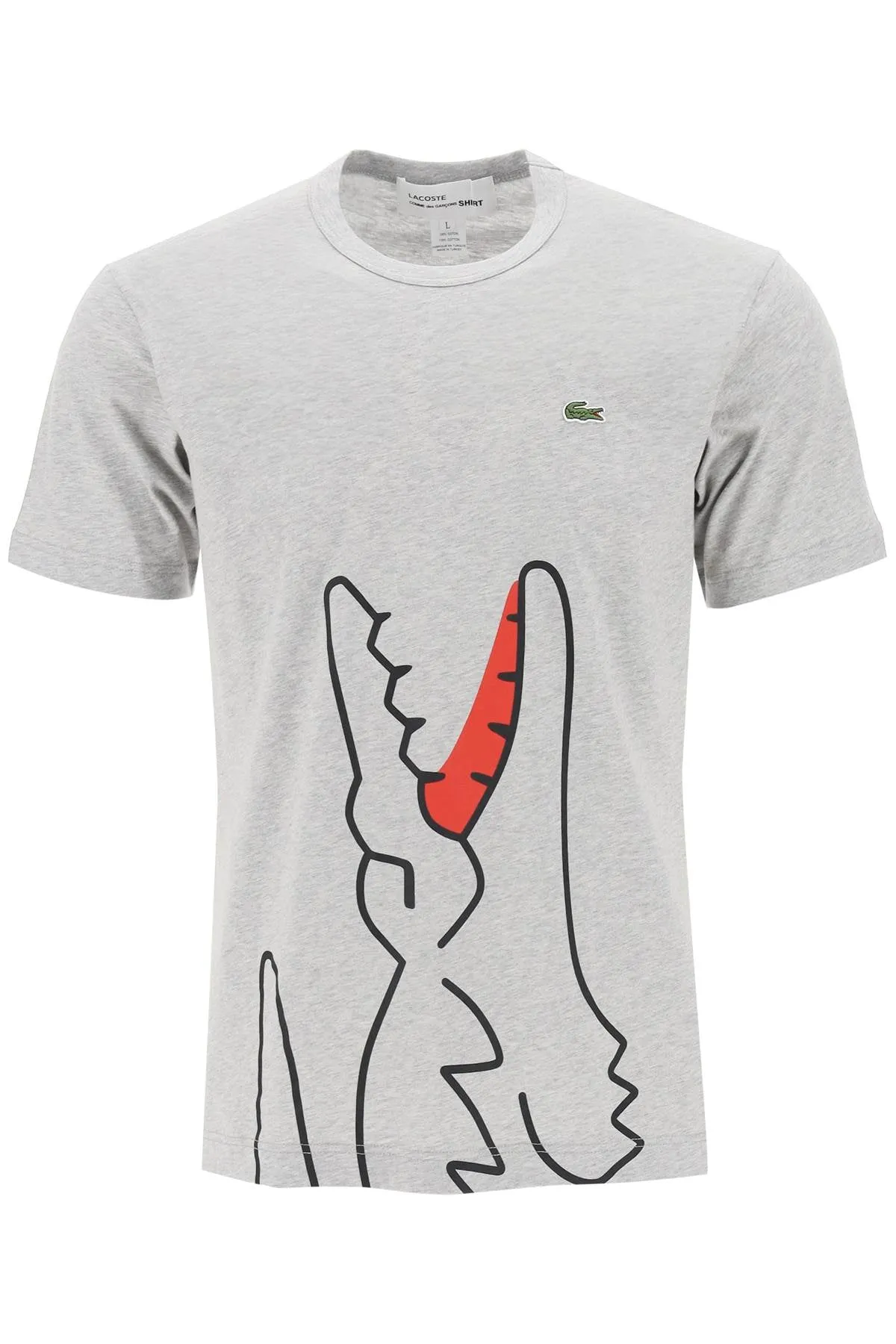 X Lacoste T Shirt With Graphic Print