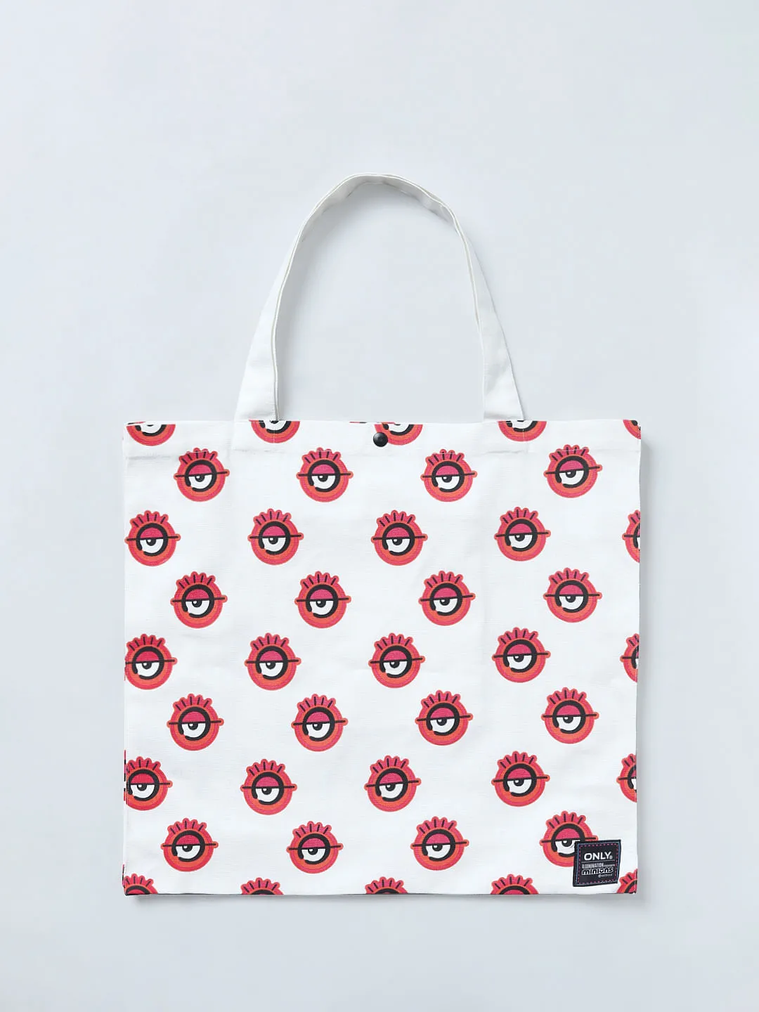 x MINIONS White Graphic Print Tote Bag