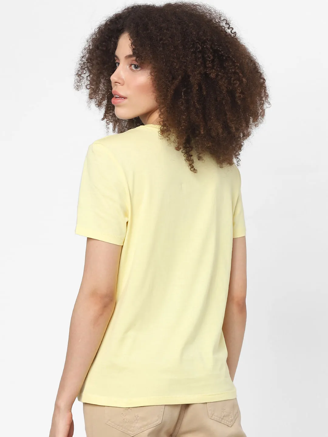 Yellow Graphic Print T-shirt