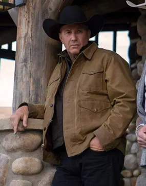 Yellowstone S02 John Dutton Brown Jacket | Kevin Costner Jacket