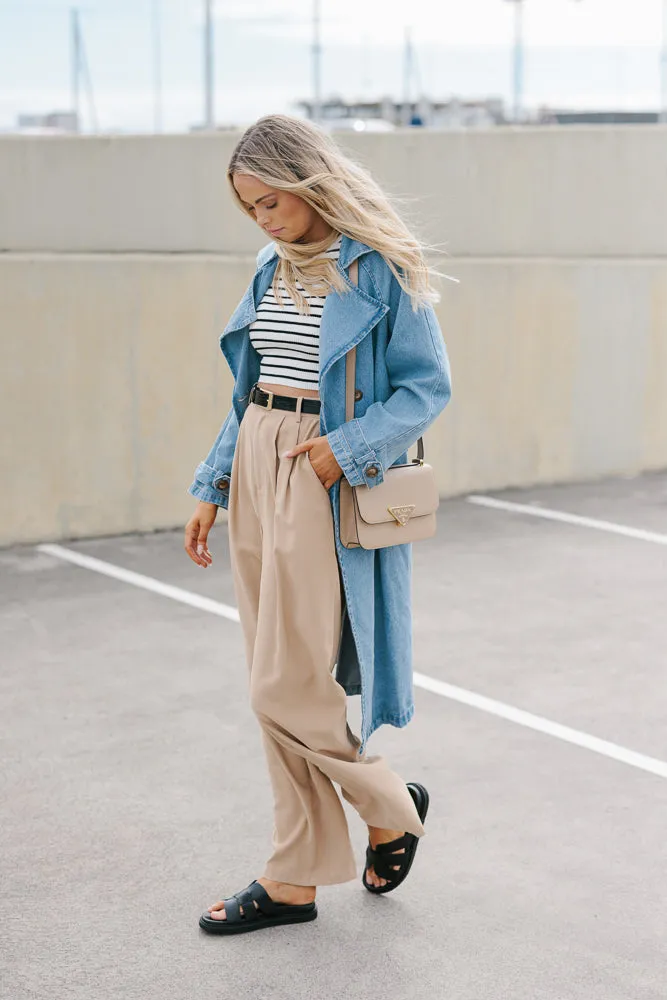 Yuki Trench Coat - Denim